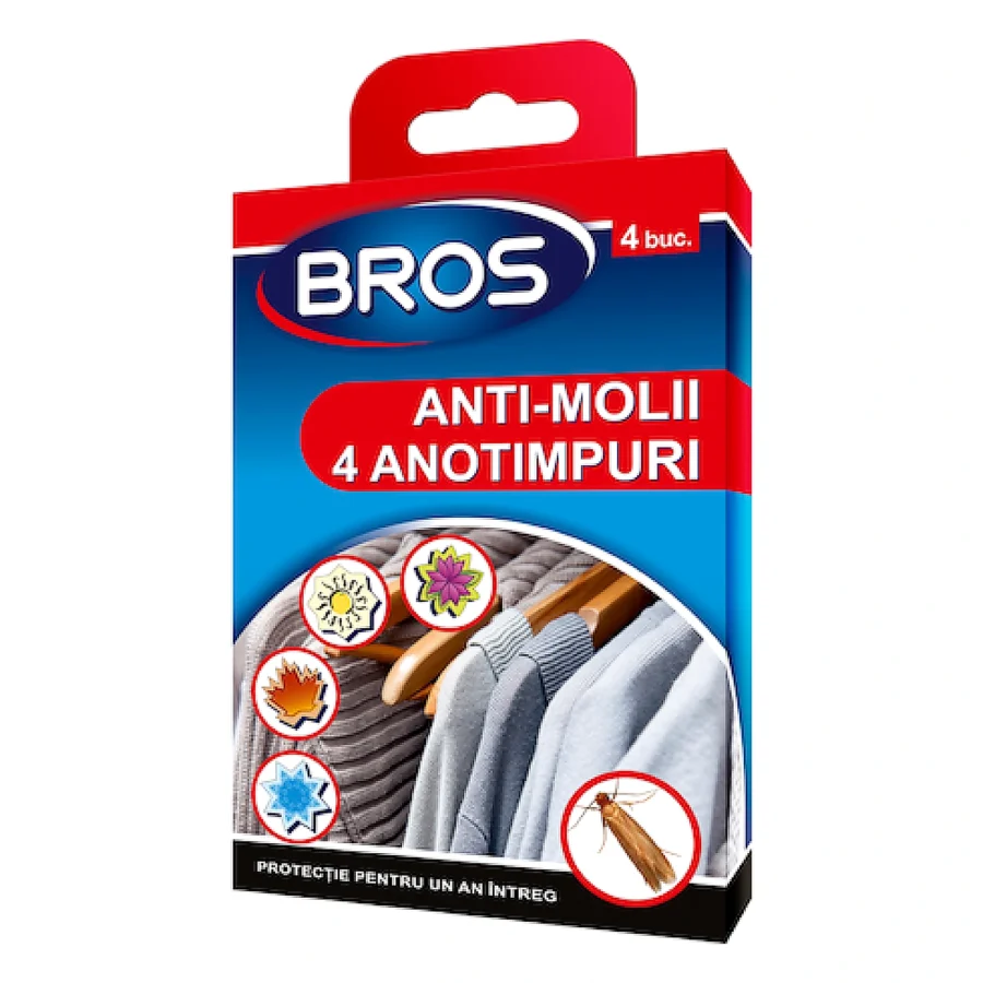 Difuzor anti-molii cu agătătoare 4 anotimpuri - BROS