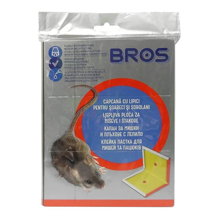 Capcană adezivă pentru șoareci și șobolani - BROS