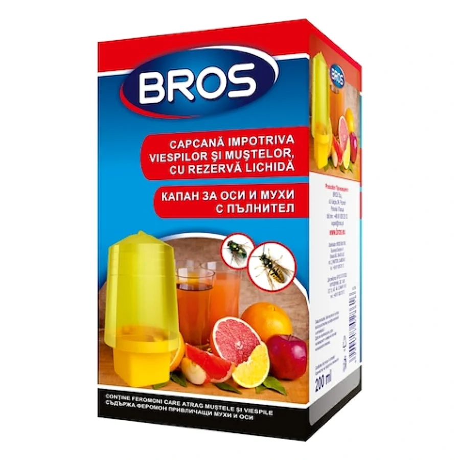 Capcană pentru Viespi cu Rezervă Lichid 200 ml -BROS