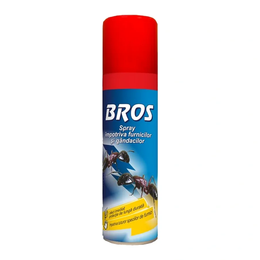 Spray aerosol Furnici și gândaci 210/150 ml - BROS