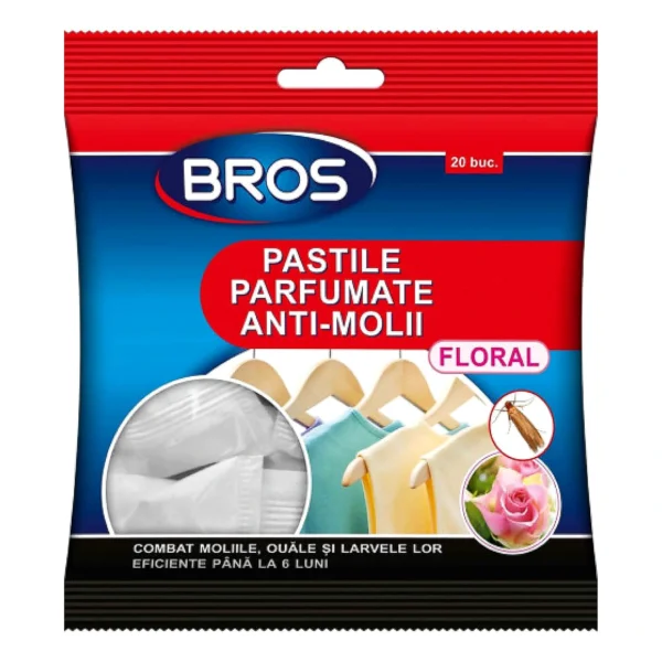 Pastile Anti-molii parfum floral 20 buc. - BROS