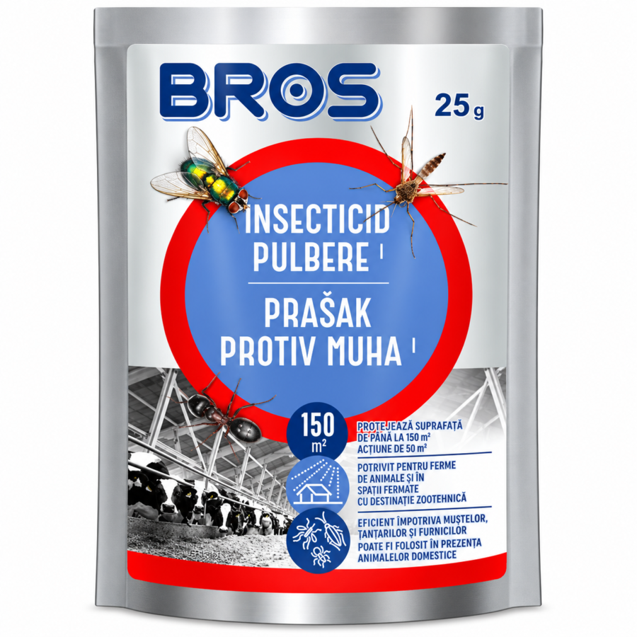 Insecticid pulbere 25 g (pentru interior) - BROS