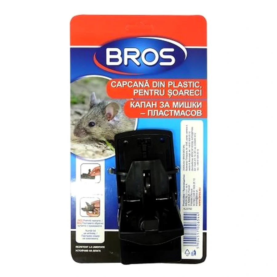 Capcană din plastic pentru soareci, 2 buc - BROS