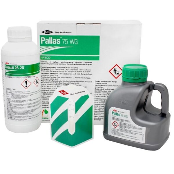 Pachet Erbicid Pallas 75 WG - 500 g + Adjuvant 1 Litru