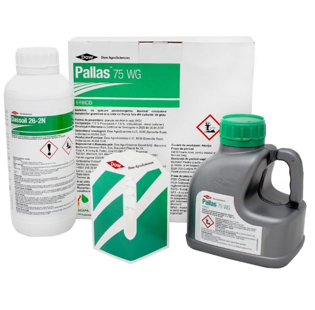 Pachet Erbicid Pallas 75 WG - 500 g + Adjuvant 1 Litru